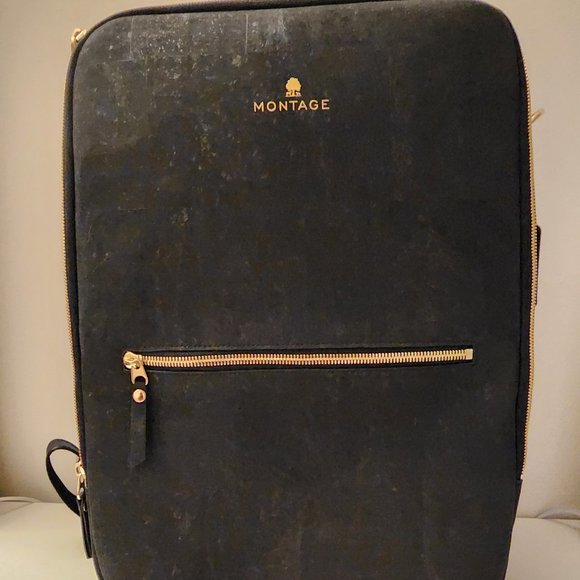 Montage Backpack Vegan Leather Black & Everyday Bag Crossbody - BRAND NEW main image 3